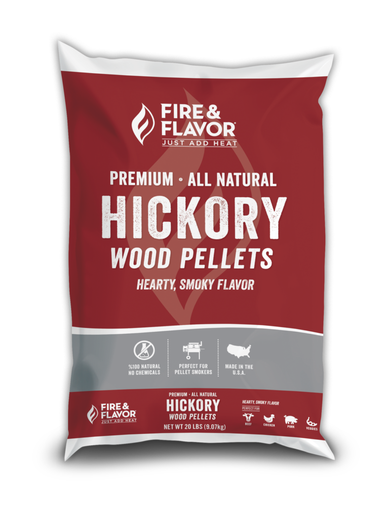 Fire & Flavor Hickory Wood Pellets (20 lb Bag)